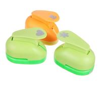 SOIMISS Perforatrices Soi-Même 3 Pièces en Plastique Solide Motifs Cœur Flocon et Rose de Taille Moyenne Outil de Loisirs Créatifs pour Scrapbooking Créations Papier et Activités