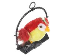 SOIMISS Perroquet Suspendu Électrique Parlant pour Garçon Fille Éducatif Interactif Peluche Douce Décoration Suspendue sans Batterie Enregistrement Vocal pour Garçons et Filles Dès Ans