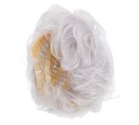 SOIMISS Perruque Courte Grise pour Femme Cheveux Bouclés Fibre Haute Température Confortable et Élégante pour Costume Cosplay et Événements à Thème
