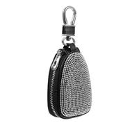 SOIMISS Petit Étui à Clés Portable Strass, Pochette Voiture Élégante | PU et Alliage de Zinc, Clip-on Pratique, pour uto et Télécommande, Usage Quotidien