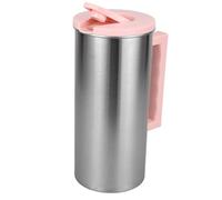 SOIMISS Pichet à Eau Froide Acier Inoxydable avec Couvercle Verseuse Dérapante à Poignée Confortable Capacité pour Maison Café et Restaurant Design Pratique et Compact