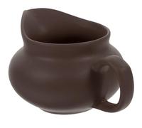 SOIMISS Pichet Distributeur Ménager en Céramique Vintage, Cruche à Jus Petite Taille Couleur Marron, Verre à Jus Portable Maison, Distributeur de Café et Sauces, Usage la Cuisine