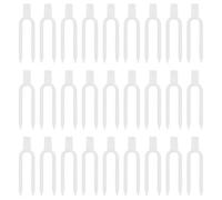 SOIMISS Pinces de Fixation pour Plantes Plastique Support Tige Robuste Transparent pour Jardinage Intérieur et Extérieur Clips de Maintien pour Fraisiers Fleurs et Légumes Résistance Aux