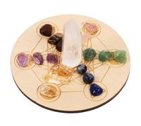 SOIMISS Planche de Divination avec Pierres Chakra Cristal Naturel pour Décoration pour Amateurs de