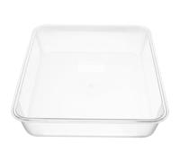 SOIMISS Plaque Acrylique Rectangulaire 32X25 CM Plateau de Service Transparent pour Plats Froids et Raviolis Usage Culinaire Domestique