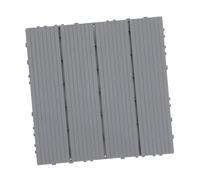 SOIMISS Plastique Imperméable pour Extérieur Terrasse et Balcon Caillebotis Emboîtable Antidérapant Revêtement de à Poser pour Jardin Piscine et Patio