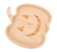 SOIMISS Plateau en Bois de Citrouille Assiette de Citrouille d'halloween d'halloween