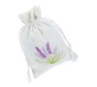 SOIMISS Pochette à Cordon Lavande Vide Sachet Brodé en Tissu pour Rangement Parfumé Présent Spécial Placard Tiroir Valise 10X14Cm