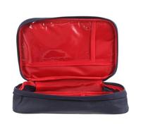 SOIMISS Pochette de Médecine Portable en Tissu Oxford Fermeture Éclair Complète, Trousse de Secours Compacte pour Camping et Voiture, Rangement D'urgence Pratique