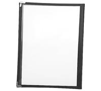 SOIMISS Pochette Menu Transparent PVC Couverture de Menu Rétro Éclairée pour Restaurant Bar pour Carnets de Voyage et Notes de Travail