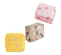 SOIMISS Pochette Zippée pour Serviettes Hygiéniques Menstruelles en Tissu Oxford, Portable et Multifonction, Lot de 3 Pièces, pour Paquet à Main et Présent pour Amies Plusieurs styles