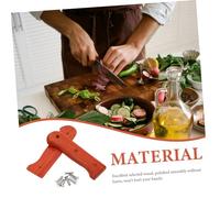 SOIMISS Poignée de Remplacement pour Couteau de Cuisine Manche Ergonomique Antidérapant Accessoire pour Cutter avec Rivets Rechange Facile à Installer Adapté Aux Couteaux de Chef