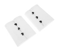 SOIMISS Poignets Amovibles Blancs en Coton pour Femme Bouton Cœur - Fausses Manchettes Détachables Rallonges de Chemise Confortables et Respirantes Accessoire Élégant pour Tenue