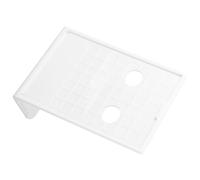 SOIMISS Porte-Affiche L en ABS Blanc A6 Support Incliné pour Menus et Étiquettes de Prix Présentoir de Tickets de Prix pour Restaurants Bars et Supermarchés Support de Rangement