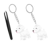 SOIMISS Porte-clés Souvenir pour Poils de Chien, Affichage Clair, Mini ABS | Usage Maison ou Sorties, Format Portable, Opération Main, pour Passionnés D’animaux