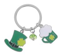 SOIMISS Porte-CléS TrèFle Saint Patrick, Porte-clés Lucky, Pendentif DéCoratif En Alliage De Zinc, Porte-clés Irlandais Pour CléS, Sacs Et Valises, Clés Chanceux pour Hommes Femmes Cadeau Voiture Pen