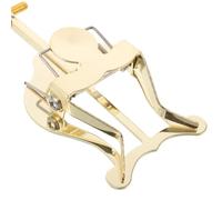 SOIMISS Porte-partitions Lyre Clarinette Portable Métal Doré Pince Robuste pour Pupitre de Marche Maintien Sécurisé des Partitions pour Performances Extérieures