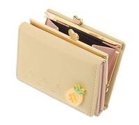 SOIMISS Porte- Pliable PU pour Femme Pochette à Porte-Cartes Pratique Et Mignon Rangement Compact Cartes Et Monnaies Style Coréen Créatif