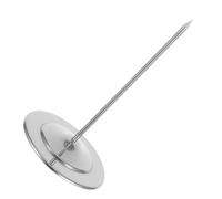 SOIMISS Porte-reçus de Bureau en Acier Inoxydable Massif, Base Antidérapante Ronde, Fourchette à Pointe Droite pour Organisation de Factures et Tickets, Support Portable pour Restaurant