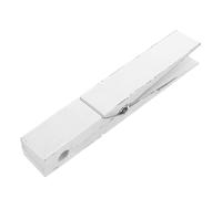 SOIMISS Porte-Serviettes à Pinces à Linge Géantes en Bois Blanc pour Salle de Bain, Accessoire Sécurisé sans Bavure Finition Polie Fine, Dimensions 22x4x5 Cm