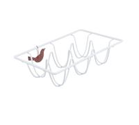 SOIMISS Porte-œufs Créatif Blanc Antidérapant Casier Œufs Pratique pour Réfrigérateur et Rangement Cuisine