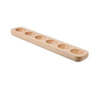 SOIMISS Porte-œufs Rangement Pratique Rustique en Bois 6 Compartiments Plateau à Œufs Hygiénique et Design Naturel pour Réfrigérateur et Plan de Travail