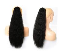 SOIMISS Postiche Cheveux Bouclés Synthétique à Clipser Perruque Longue Femme pour Fête Déguisement Coiffure Queue de Cheval Ondulée