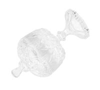 SOIMISS Pot à Bonbons Verre Transparent avec Couvercle Hermétique Récipient de Stockage Alimentaire Élégant pour Confiseries Biscuits et Snacks Petit Modèle Haut sur Pied