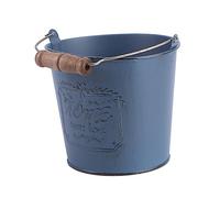 SOIMISS Pot de Fleurs Décoratif en Fer Bleu Style Antique Forme Créative, Récipient Antidérapant et Mobile pour Plantes Succulentes et Intérieur Maison