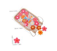 SOIMISS Pot de Récompense Bois avec Jetons Marguerites pour Garçon Fille Système DIY Motivation Apprentissage et Classe Réutilisable et Décoratif