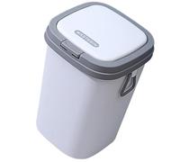 SOIMISS Poubelle à Pression 13 L en Plastique PP avec Couvercle et Poignée | Style Nordique Moderne, Surface Lisse Polie, pour Petits Espaces, Salon, Étudiants et Foyers