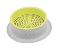 SOIMISS Pratique Bac Herbe à Chat sans Terre Double pour Culture Hydroponique Boîte Ronde Légère et Résistante Kit Intérieur pour Croissance Saine et Digestion des Chats