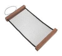 SOIMISS Présentoir À Bijoux Mural En Tissu Maillé Capacité Avec Cadre En Bois Élégant Et Pratique