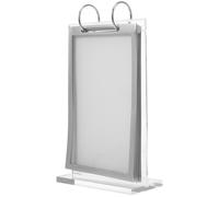 SOIMISS Présentoir de Menu Acrylique Transparent A5 Vertical avec Base Stable Porte-Menu Rabattable pour Affichage sur Table Adapté Restaurants Cafés Hôtels et Bureaux Support pour