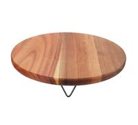 SOIMISS Présentoir en Bois d'Acacia Rond pour Plantes d'Intérieur Support Stable Rebord Anti-Humidité Plateau Rustique Polyvalent pour Pots de Fleurs Tabouret Décoratif pour Maison et