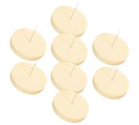 SOIMISS Présentoir pour Poupées au Crochet en Feutrine Socle Rond en Bois 5 CM X 1 CM Support Stable et Solide Lot de 8 Pièces pour Exposition de Poupées et Objets Décoratifs
