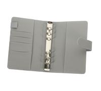 SOIMISS Protège-cahier PU Gris pour Classeur Journal Rechargeable Couverture Résistante et Facile à Nettoyer Organiseur Planner Personnalisable pour Documents et Notes