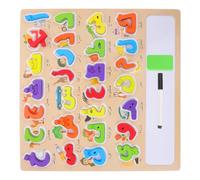 SOIMISS Puzzle Montessori Alphabet Arabe Bois Grand Format Jeu Apprentissage et Association de Lettres pour Garçon Fille Éducatif Ludique pour Développement Cognitif et Langage