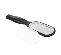 SOIMISS Râpe à Pieds en Acier Inoxydable Noire - Outil D’exfoliation des Pieds pour Gommage des Peaux Sèches, Lime Manuelle Anti-callosités pour Talons Lisses, Soin Pédicure Professionnel