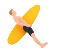 SOIMISS Réaliste De Garçon De Surf De Surfeur Réaliste Figurine De Garçon Surfeur De Surfeur Micro-aménagé Figurine Modèle De Plage Micro Paysage De Plage Résine