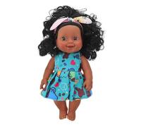 SOIMISS Réaliste Vinyle pour Cheveux Bouclés Imitation Vivante pour Adorable pour Chambre et Poussette Couleur Aléatoire