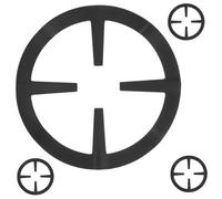 SOIMISS Réducteur de Brûleur Support Stable Odeur pour Cuisinière à Gaz 4 Pièces en Acier Inoxydable Noir pour Cafetière et Utilisation Quotidienne