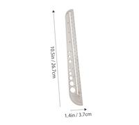 SOIMISS Règle Multifonction Acier Inoxydable avec Mesure Précise et Échelle Graduée Outil de Mesure Dangle Droit pour Étudiants pour École Bureau et Dessin Technique