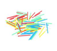 SOIMISS Réglettes Arithmétiques Tiges De Comptage 6 Cm 50 Pièces Plastique Coloré Jouet Éducatif Garçon Et Filles Outils Pédagogiques Mathématiques 2 Paquet Apprentissage Comptage