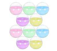 SOIMISS Rondes Vides en Plastique 65 MM Semi-Transparentes Couleur Macaron Lot de 50 Pcs pour Distributeur Automatique de Boules de Prix pour Jouets Bonbons et Présents