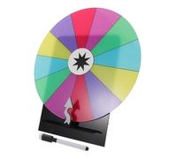 SOIMISS Roue de Récompenses Rotative Acrylique Cases Tabletop pour Jeux de Fête et Mariage Plateau Tournant Portable pour Jeux de Fortune et Carnaval