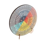 SOIMISS Roue des Bois Double Face avec Support Complet pour Régulation Émotionnelle Décoration Bureau Psychologique pour et Femmes
