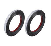 SOIMISS Ruban Adhésif D'étanchéité Mural Auto-adhésif 2 Rouleaux 10 M X 1,1 Cm Large Bande Décorative Argentée Brillante pour Joints Carrelage Sol Murs Coins, Mastic Décoratif Solide