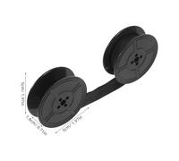 SOIMISS Ruban pour Machine à Écrire Mécanique 4 Bobines Noires à Double Recharge de Ruban de Rechange pour Machine à Écrire Rétro Compatible Calculatrice et Imprimante Usage Bureau