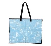SOIMISS Sac de Rangement Transparent pour Affiches Grand Format avec Fermeture Éclair et Poignée Sac de Portfolio Artistique Résistant et Déchirure pour Affiches et Tableaux et Documents